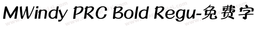 MWindy PRC Bold Regu字体转换